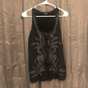 Women’s embellished, tank style blouse, Express, size small